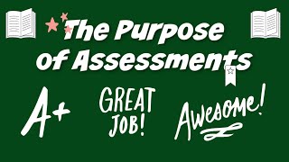 Purpose of Assessments The Why [upl. by Nolek819]