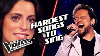 HARDEST songs to sing on The Voice Blind Auditions [upl. by Oglesby]