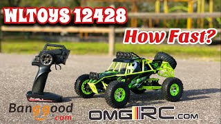 WLtoys 12428 112th scale 4x4 Liion vs Lipo Speed Test  RC  OMGRC [upl. by Anide]