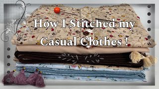 How I Stitched my Casual Clothes  Lawn 3 Piece Suits Stitching Ideas for Summer [upl. by Jamila325]