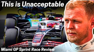 Magnussens Dirty Tactics towards Hamilton at Miami GP Sprint Race [upl. by Eiramnaej]