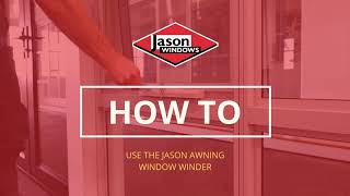 How to use your awning window winder [upl. by Rosamond620]