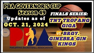 PBA NEWS TODAY FINALS NA SA PBA S49 GOVS CUP TNT 🆚 GIN [upl. by Heber]