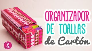 Organizador de Toallas Sanitarias  Hecho De Cartón ♥  Cartonaje  Catwalk [upl. by Alveta]