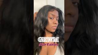 Fall crimped Hair routine grwm hairroutine blackgirlaesthetic [upl. by Moulden657]