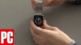 Stainless Steel Watch Bands Installation  Stainless Steel Mesh Watch Bands for Apple Watch [upl. by Llennaj]