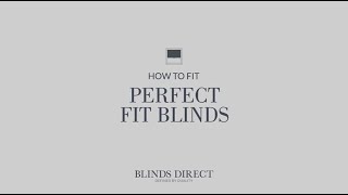 How to Measure and Install Perfect Fit Pleated Blinds [upl. by Romaine810]