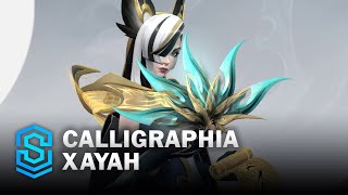 Calligraphia Xayah Wild Rift Skin Spotlight [upl. by Pascale605]