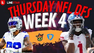 NFL Week 4 TNF  Cowboys vs Giants  DFS Picks for DraftKings FanDuel and Yahoo [upl. by Burdett577]