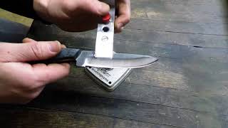 Lansky Sharpening with Diamond Hones [upl. by Anela]