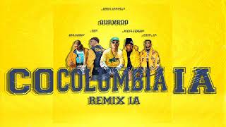 Quevedo  Columbia Remix Bad Bunny Anuel AA Feid Myke towers AngelC [upl. by Champagne]