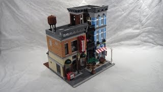 M4Xs Creations  Building Lego Creator  10246 Detectives Office [upl. by Acinonrev]