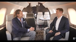 On board a private jet with Vistajet CEO Thomas Flohr [upl. by Reiners]