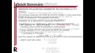 CHEM113L Determination of an Equilibrium Constant Prelab Video [upl. by Lark766]