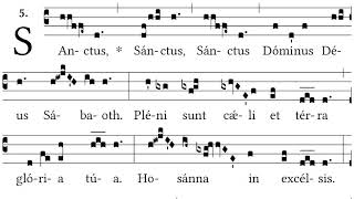 Sanctus Missa XVII for Advent  Gregorian Chant [upl. by Nylarad365]