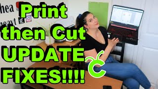 Fixing CRICUT Print then cut UPDATE not working and how to fix Cricut Print and cut [upl. by Gabbie]