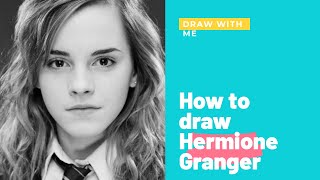 How to draw Emma Watson Hermione Granger [upl. by Corrina717]