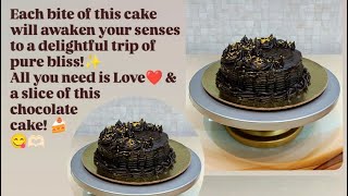 CHOCOLATE DUTCH TRUFFLE CAKE🍰 DARK CHOCOLATE GANACHE CAKE frommykitchen [upl. by Izaak266]