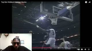 Ben Wallace Best NBA top blocks Reaction video [upl. by Merriam]