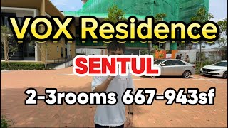 Property Searcher  Freehold VOX Residence  Sentul  23rooms 667sf943sf  Fully Furnished [upl. by Janka]