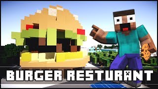 Minecraft  Modern Burger Restaurant [upl. by Hayilaa584]