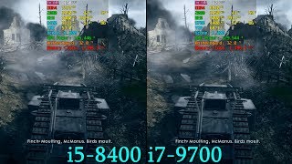 i58400 vs i79700  noK  BF 1  Crysis 3  COD WW II  The Division [upl. by Cacie608]