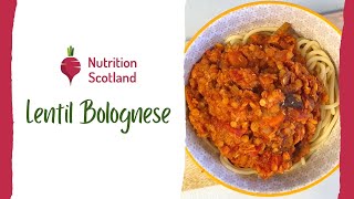 Lentil Bolognese  Cooking Programme  Week 6 [upl. by Eisiam]