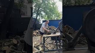 Log Splitter diy woodchoper woodwork [upl. by Anaidni80]