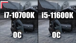 Intel Core i710700K OC vs Intel Core i511600K OC — Test in 8 Games 1080p 1440p [upl. by Tlaw]