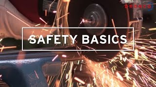 DRONCO Safety Basics  How to properly use an angle grinder [upl. by Nylanej]