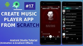 How To Build Music Player  Android Studio Tutorial  Play And Show Notification Services Part  17 [upl. by Iene]