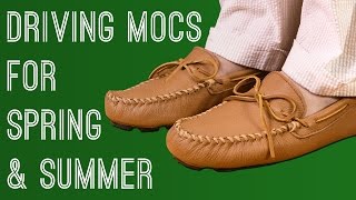 Driving Mocs  Why Handmade Leather Mocassins Are Perfect Casual Spring Summer Shoes amp How To Wear [upl. by Hgielsel]