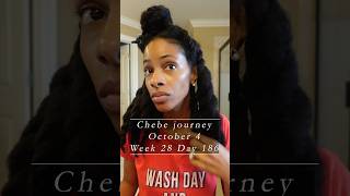 Chebe journey Week 28 Day 186 Chebe powder for aggressive length retention naturalhaircare [upl. by Ellenehs855]