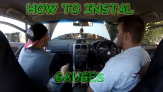 Oz Mods  How to install gauges in a Holden commodore [upl. by Uos]