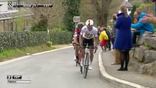 Henao attacks  LiègeBastogneLiège 2017 [upl. by Gilemette]