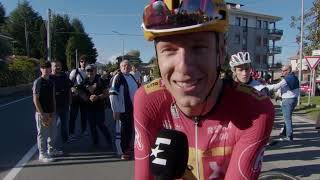 Tobias Halland Johannessen  Interview at the finish  Gran Piemonte 2024 [upl. by Solberg]