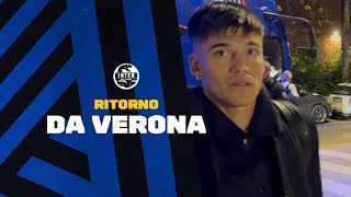 Il ritorno dell’Inter da Verona InterPerSempre [upl. by Hawk]