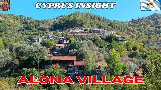 Walking Around Alona Village in the Troodos Mountains Cyprus [upl. by Ecirb]