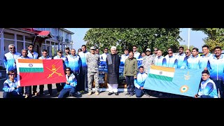 Lt Governor MAnoj Sinha flags off IAFUWM Vayu Veer Vijeta Car Rally [upl. by Aniretac]