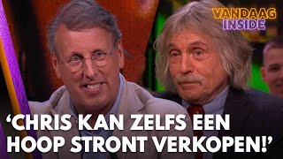 Johan reageert op prijs voor Chris Woerts Hij kan zelfs een hoop stront verkopen [upl. by Eibocaj]