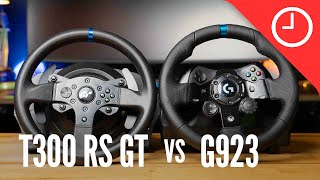 Well this wasn’t what I expected Logitech G923 vs Thrustmaster T300RS GT [upl. by Rosario992]