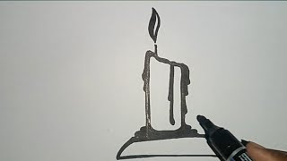 candle hand drawing [upl. by Annola]