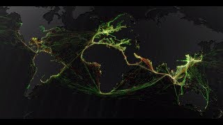 Marine Traffic – A visualisation of global shipping data [upl. by Crifasi]