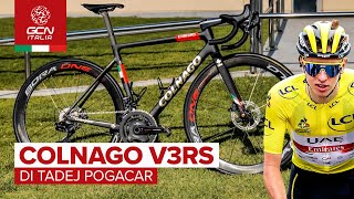 La Colnago V3RS di Tadej Pogacar  Biciclette dei professionisti [upl. by Assirol]