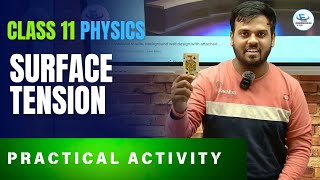 Surface Tension Class 11 Science Physics Activity  Practical Experiment [upl. by Mansfield]