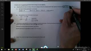 Heat Capacity and Latent Heat  Alevel Thermal Physics Worked Exam Question [upl. by Torrin]