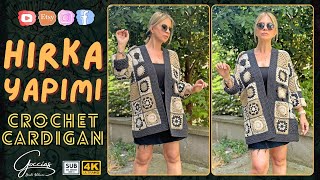 HIRKA YAPIMI  CROCHET CARDIGAN  DIY  SUB [upl. by Hilda]