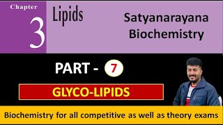 Glycolipids  Part7 Chapter3 lipids biochemistry satyanarayana sachinpunia 2023 pgimer [upl. by Nevins]