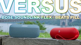 Beats Pill Vs Bose Flex  Battle Of The Over Priced Speakers [upl. by Brenda424]