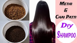 चाय पत्ती और मेथी दाना का DIY Homemade Shampoo  Shampoo to Stop Hair Fall [upl. by Helenka]